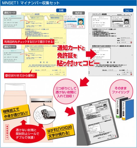 マイナンバー収集セット 10名分 MNSET1