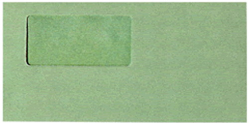 弥生 333102 窓付き封筒(グリーン) 200枚