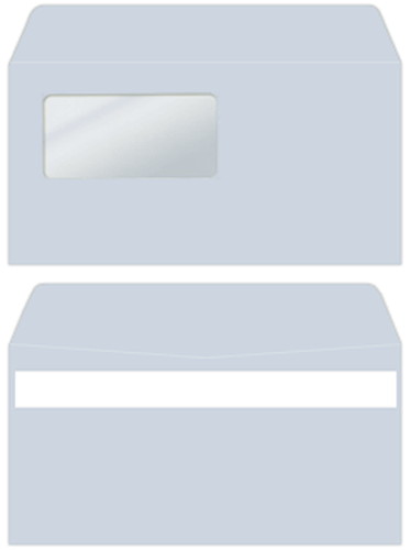 弥生 333107 窓付封筒(アクア)シールのり付き 200枚