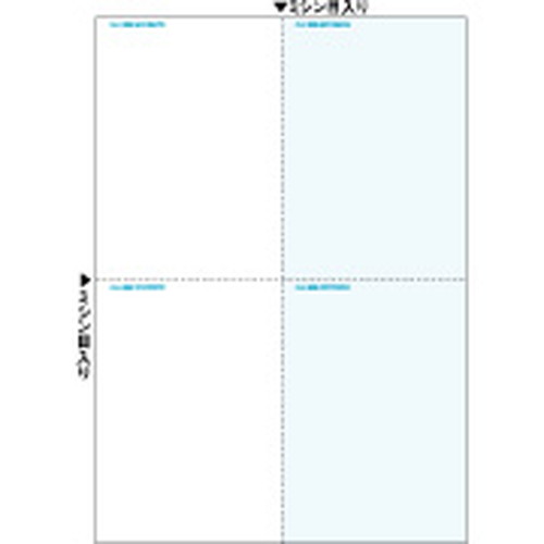 BP2050 マルチプリンタ帳票 B4 カラー 4面