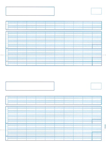 PCA PA1115F 給与明細書単票B A4版2人 500枚【販売終了】